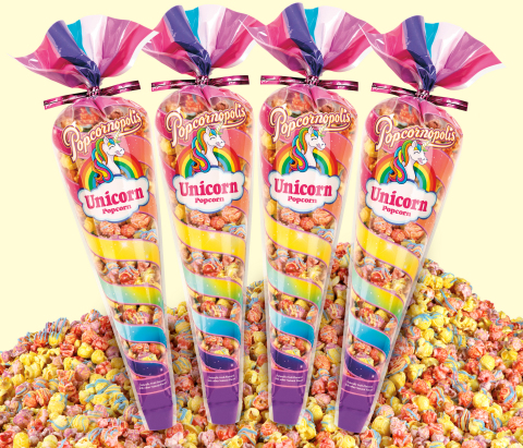 Dubbed the experts in popcorn, Popcornopolis’ highly sought-after Unicorn Popcorn® is formulated with premium ingredients that capture sweetness, fantasy and fun in every bite. (Photo: Business Wire)