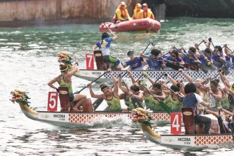 The Hong Kong International Dragon Boat Races, part of the Hong Kong Dragon Boat Carnival, draw dragon boat clubs from around the world. (Photo: Business Wire)