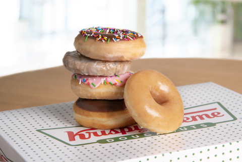 Fans can enjoy any doughnut for free Friday, June 7, and if 1 million are given away, Krispy Kreme will give America its newest doughnut creation for free later in June (Photo: Business Wire)