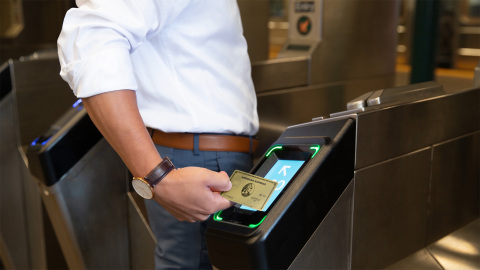 Starting May 31, 2019, American Express® Card Members can use their contactless-enabled Cards or Cards in digital wallets through MTA's new contactless fare system. (Photo: Business Wire)