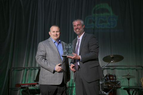 Leroy Brock (left), Safety Manager with Charah Solutions, Receives Safety Leader Award from Coalitio ... 