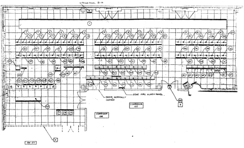 A diagram of voice systems equipment at NASA’s Mission Control Center in Houston contained in a 1968 MITRE working paper. Source: MITRE Archives