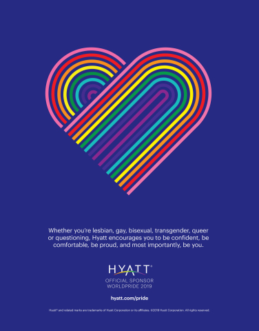 Hyatt, Official Platinum Sponsor of WorldPride 2019 (Graphic: Business Wire)
