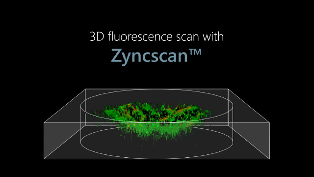 3D fluorescence scan with Zyncscan(TM)