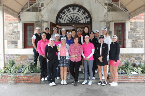 Val Skinner was joined by 18 LPGA pros today in New Jersey to raise another $500,000 for breast cancer initiatives, bringing her 20-year total to nearly $13 million raised. Photo by RobertMitchellImage.net
