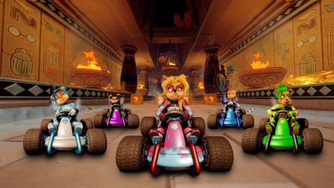 The Nitro Squad, formerly known as the Trophy Girls are back and fiercer than ever, as raceable characters for the first time in Crash Team Racing history! Crash Team Racing Nitro-Fueled launches June 21, 2019, and the Nitro Squad racers can be unlocked in the Grand Prix starting July 3, 2019. (Graphic: Business Wire)