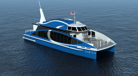 Zero-emission maritime vessel powered by hydrogen fuel cell (Photo: Business Wire)
