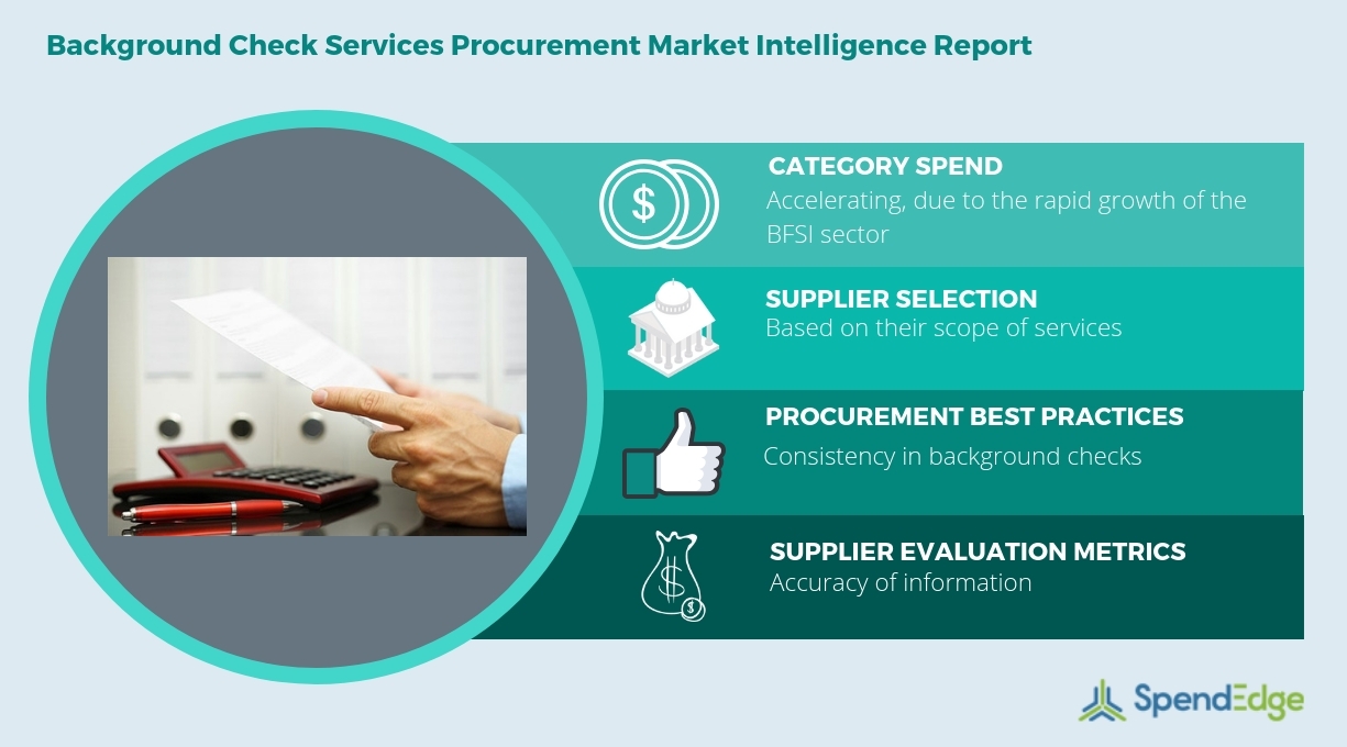 Background Check Services: Procurement Market Intelligence, Pricing  Strategy, Supply Market Forecasts, Cost Drivers, Category Management  Insights Now Available from SpendEdge | Business Wire
