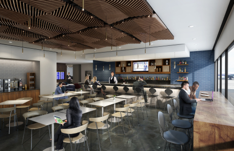 Rendering of the future Centurion Lounge at Phoenix Sky Harbor International Airport (Photo: Business Wire)