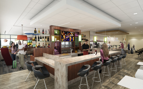 Rendering of the future Escape Lounge at Phoenix Sky Harbor International Airport (Photo: Business Wire)
