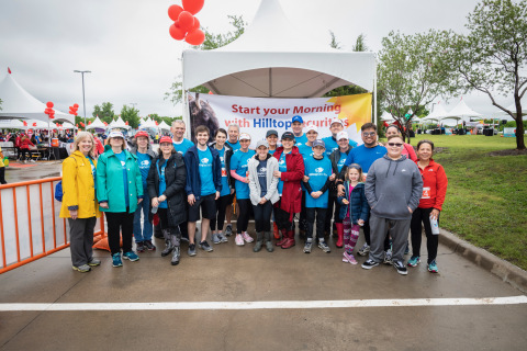 HilltopSecurities employees, friends and family volunteered to support the 2019 Alliance Data Red Ba ... 