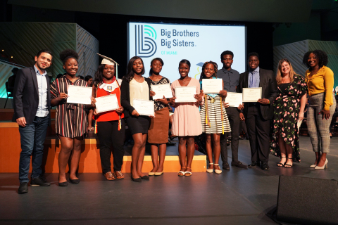 MONAT scholarship recipients at BBBS ceremony (Photo: Business Wire)