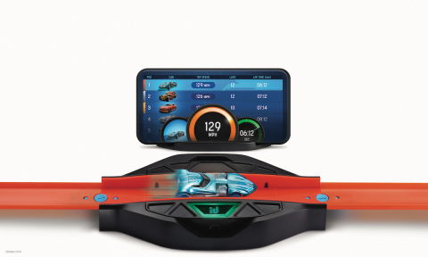 Hot Wheels Race Portal™ scans your Hot Wheels id vehicles into the app, tracks speed and counts laps ... 