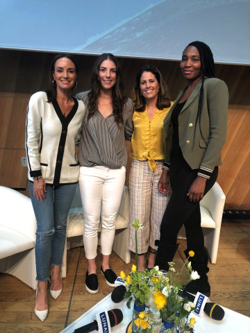 Catt Sadler, Hilary Knight, Julie Foudy, and Venus Williams celebrate women's equality and recognize ...