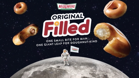 Landing June 17, NEW Original Filled Doughnuts will be permanently available in the U.S., initially in two flavors – Classic Kreme™ and Chocolate Kreme™. Try one for FREE June 22! (Photo: Business Wire)