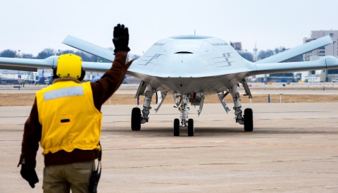The MQ-25 is the U.S. Navy's first operational carrier-based unmanned aircraft and is designed to pr ... 