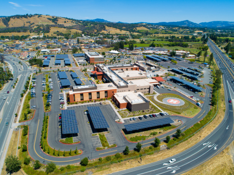 Sutter Santa Rosa Regional Hospital’s 1.6 megawatt solar energy generation installation (Photo: Business Wire)