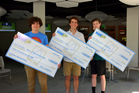 Three winners of Tyler Technologies' Maine App Challenge are awarded $10,000 in college scholarships ... 