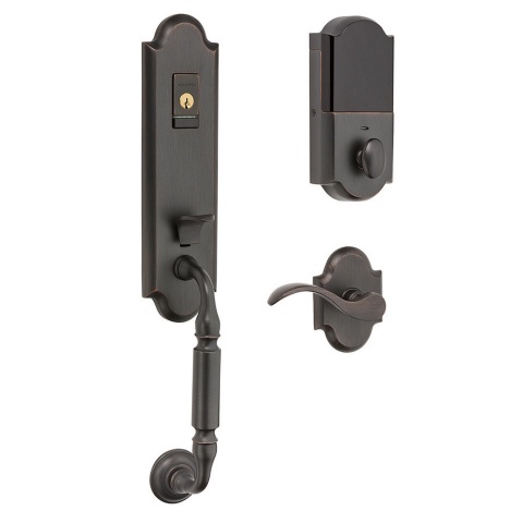 Manchester style handle and lock set in Venetian Bronze finish. (Photo: Business Wire)