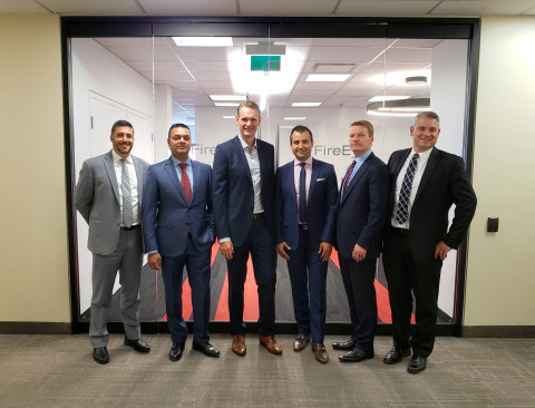 FireEye Toronto office leadership team – listed left to right – Mike Persechini, Oomesh Patel, Val Pipenko, Ali Arasteh, Kevin Mandia, Greg Davison (Photo: Business Wire)