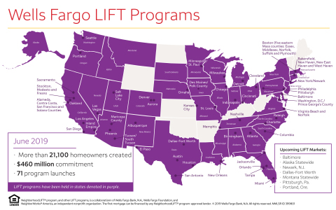 Wells Fargo has conducted 71 LIFT program events across the U.S. since 2012, creating more than 21,1 ... 