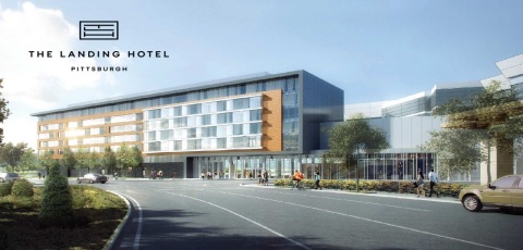 Rivers Casino Pittsburgh announced today that it will break ground on a $60 million North Shore hotel later this summer. “The Landing Hotel Pittsburgh” will be built by Pittsburgh-based Massaro Construction Group. (Photo: Business Wire)