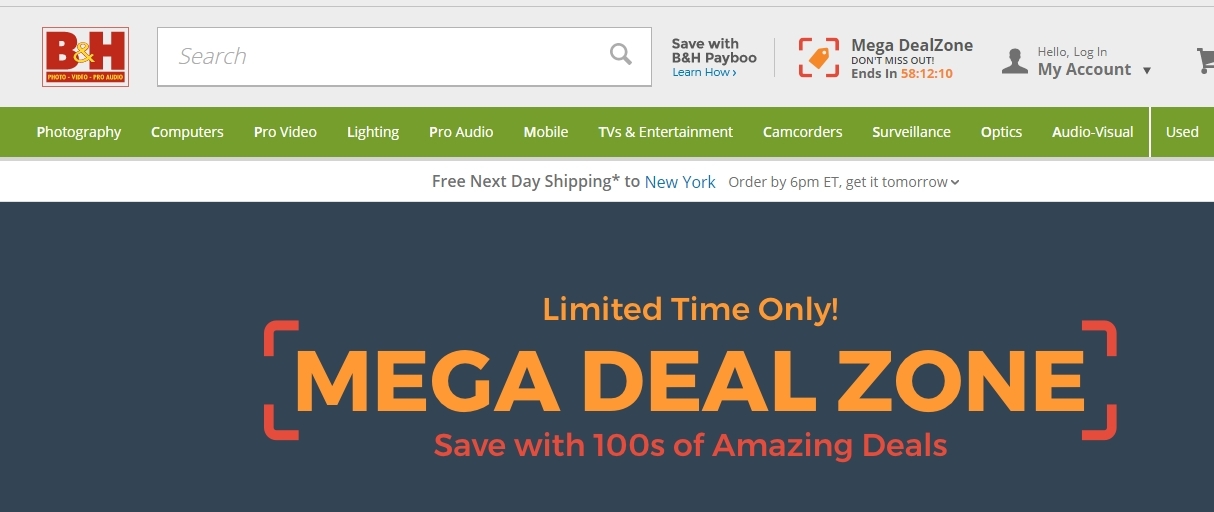 B H Offers Incredible Savings During Mega Deal Zone Event