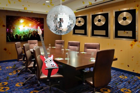 The hotel offers more than 4,000 square feet of meeting space — just don’t dance on the tables! (Photo: Business Wire)