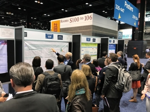 Brian Hall, Vice President of Business Development, IASO BIO, presents "Clinical Responses and Pharmacokinetics of Fully Human BCMA Targeting CAR T-Cell Therapy in Relapsed/Refractory Multiple Myeloma" at the ASCO Annual Meeting 2019 in Chicago, Illinois. (Abstract#8013) (Photo: Business Wire)