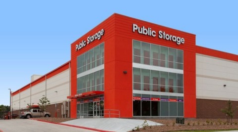Public Storage has grown by 10% in Houston over the last year, including rebuilding seven locations damaged by Hurricane Harvey in 2017. This property, Public Storage 8555 Larkwood Drive, Houston, TX 77074, is a good example of a Reagan-era storage facility transformed by this effort, from 364 units to more than 1,400 units, all rebuilt from the ground up. (Photo: Business Wire)