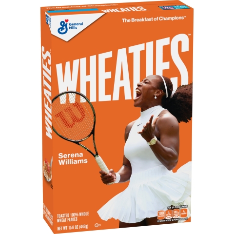 Serena Williams, one of the world’s top and most decorated tennis players, will be the next athlete to adorn the cover of Wheaties iconic orange box. (Photo: Business Wire)