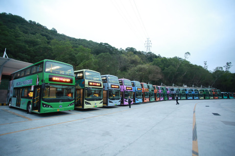 Electric bus fleet of Shenzhen Bus Group (Photo: Business Wire)