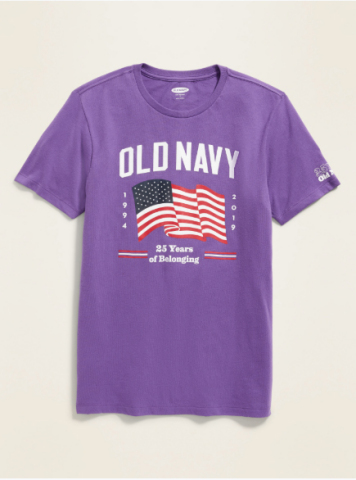 Old Navy Celebrates 25 Years of Belonging With Plans for a Purple 4th of July (Photo: Business Wire)
