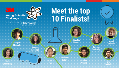 Meet the 2019 3M Young Scientist Challenge Finalists. (Image Credit: 3M)