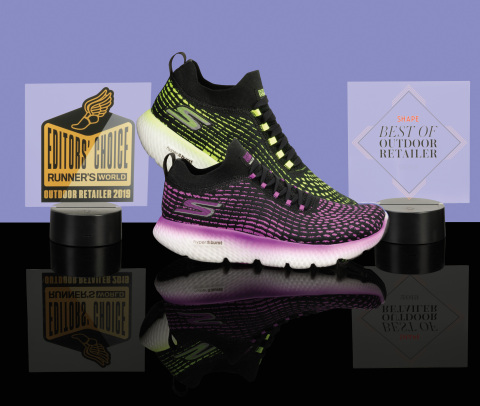 The Skechers GO RUN Maxroad 4 Hyper™ running shoe was named “Best of Outdoor Retailer” by Shape magazine as well as “Editors’ Choice Outdoor Retailer” by Runner’s World. (Photo: Business Wire)