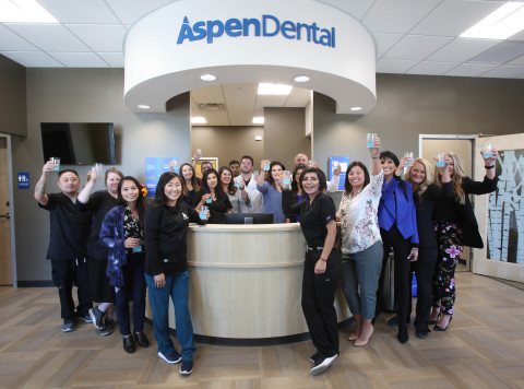 To commemorate the Modesto, CA opening, a “floss cutting” ceremony was held June 26 for media and community stakeholders to attend. (Photo: Business Wire)