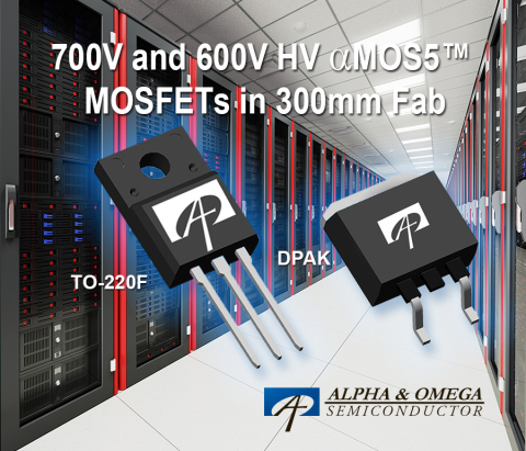 700V and 600V αMOS5™ Super Junction MOSFETs (Photo: Business Wire)