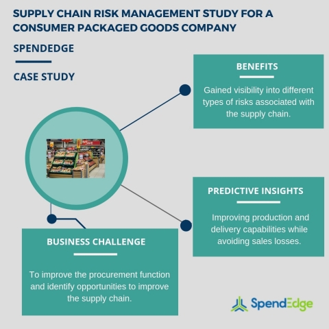 Supply chain risk management study for a consumer packaged goods company. (Graphic: Business Wire)
