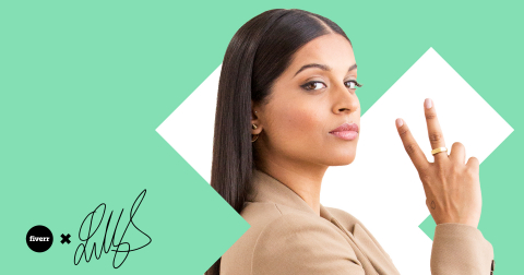 Fiverr Announces New Partnership with Lilly Singh. (Graphic: Fiverr)