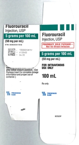 Seen here is an example of product packaging associated with the July 1, 2019 recall of Fluorouracil Injection by Fresenius Kabi USA. (Photo: Business Wire)