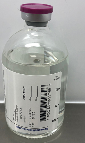 Seen here is an example of product vials associated with the July 1, 2019 recall of Fluorouracil Injection by Fresenius Kabi USA. (Photo: Business Wire)