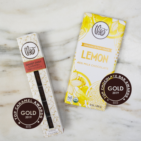 Theo, an industry leader that makes chocolate from scratch, takes the gold in two categories. (Photo: Business Wire)