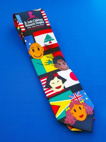 Bid live on Proxibid July 12 when this tie, signed by President Donald Trump at the 2019 State of the Union address is sold at auction to benefit St. Jude Children's Research Hospital. (Photo: Business Wire)