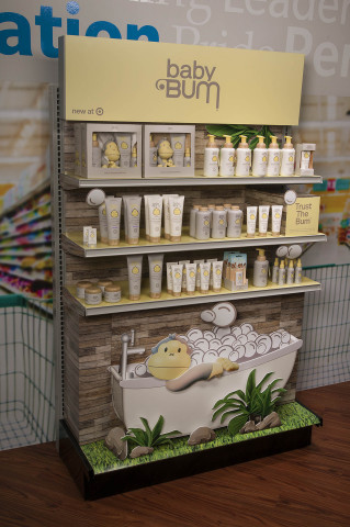 WestRock's Baby Bum® Target Endcap for Sun Bum® won a gold award in the Hair Care and Skin Care – Temporary Display category at the 2019 Outstanding Merchandising Achievement (OMA) Awards. (Photo: Business Wire)