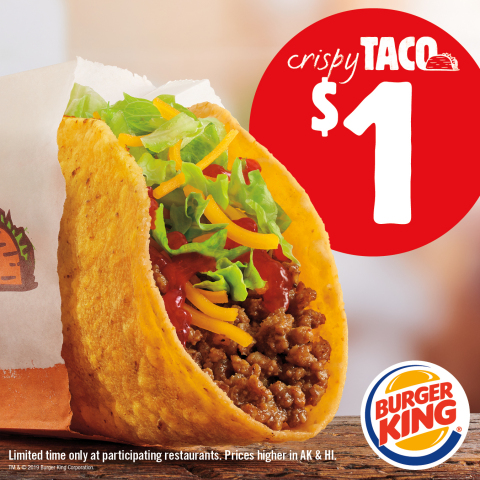 BURGER KING® Restaurants Introduces the $1 Crispy Taco (Photo: Business Wire)