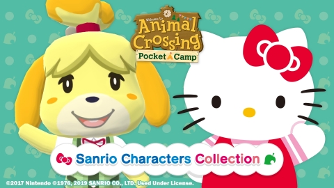 The free Animal Crossing: Pocket Camp Sanrio Characters Collection event gives players the opportunity to obtain adorable in-game items like sofas, beds, hats and dresses featuring various Sanrio characters. (Graphic: Business Wire)