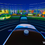 Point Cloud generated by the Velodyne Alpha Puck™, which can simultaneously locate the position of people and objects around a vehicle and assess the speed and route at which they are moving. (Photo: Business Wire)