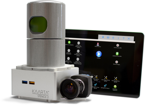 Kaarta’s Stencil 2-32 incorporates the Velodyne HDL-32E lidar sensor, which provides a range of 100 meters and a data rate of 720,000 points per second. (Photo: Business Wire)