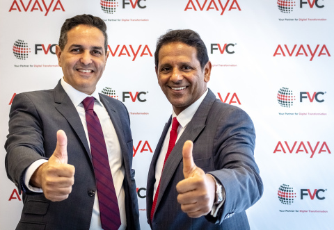 (From left to right) Fadi Hani, Vice President – Middle East, Turkey and Africa, Avaya & K.S. Parag – Managing Director, FVC at the signing ceremony (Photo: AETOSWire)
