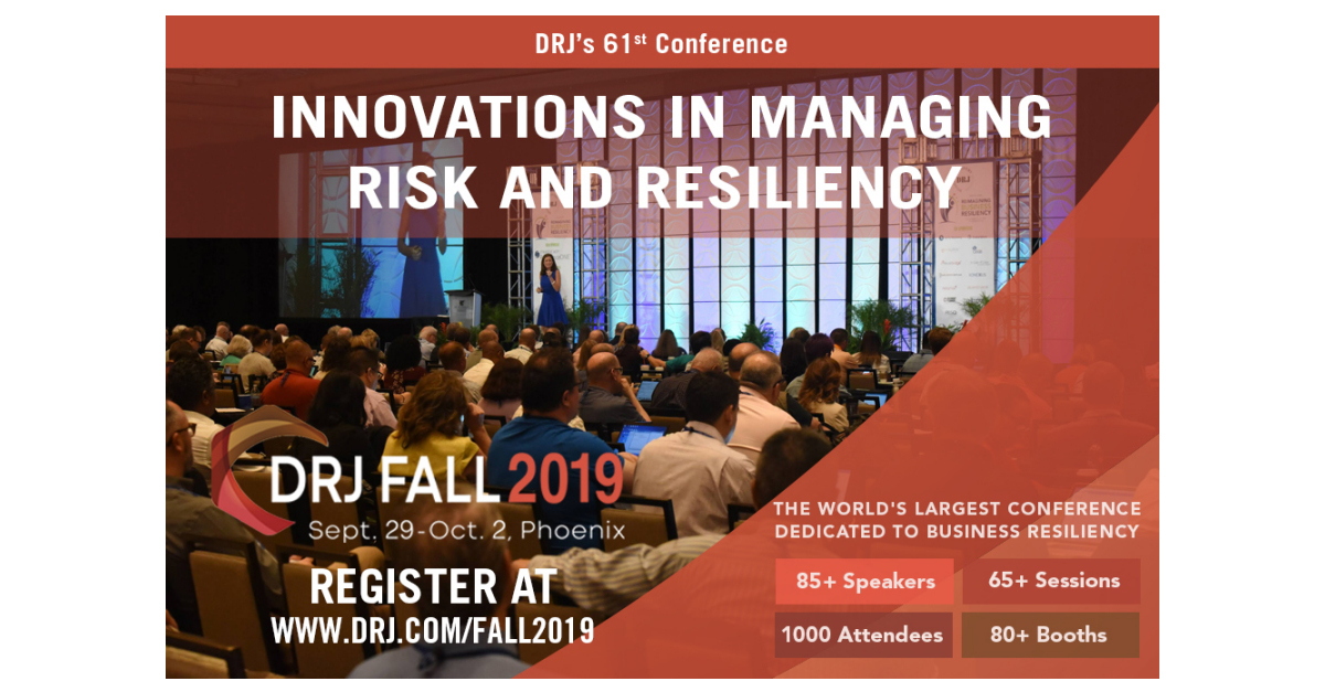 Disaster Recovery Journal launches DRJ Fall 2019, ‘Innovations in